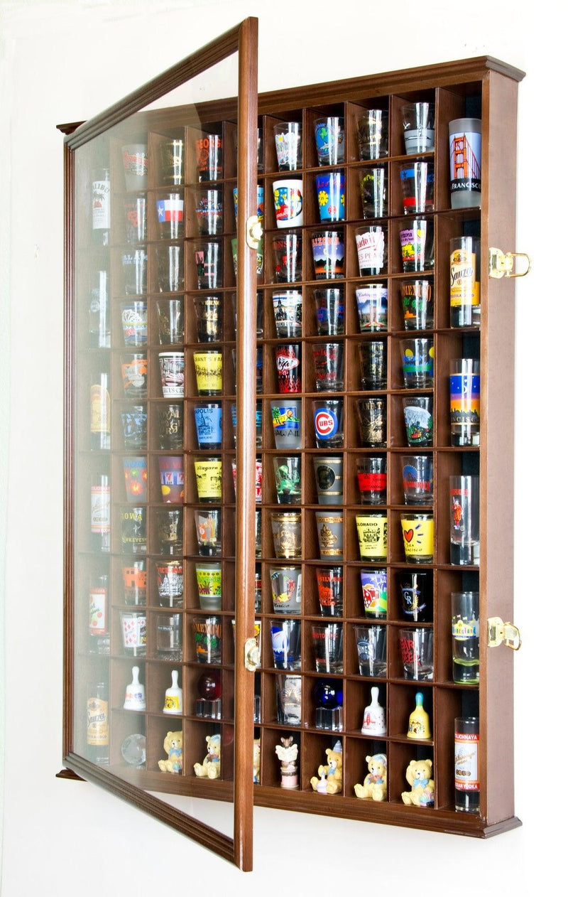 108 Shot Glass Display Case Cabinet - sfDisplay.com