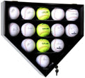 14 Softball Ball Display Case Cabinet - Home Plate Shaped - sfDisplay.com