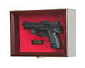 Single Pistol Handgun Display Case Wall Mount Cabinet - sfDisplay.com