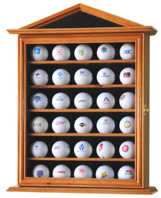 30 Golf Ball Designer Display Case Cabinet - sfDisplay.com