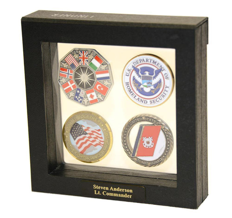 3D Frame 4x4x1 - Larger/Multi Coin Case - sfDisplay.com