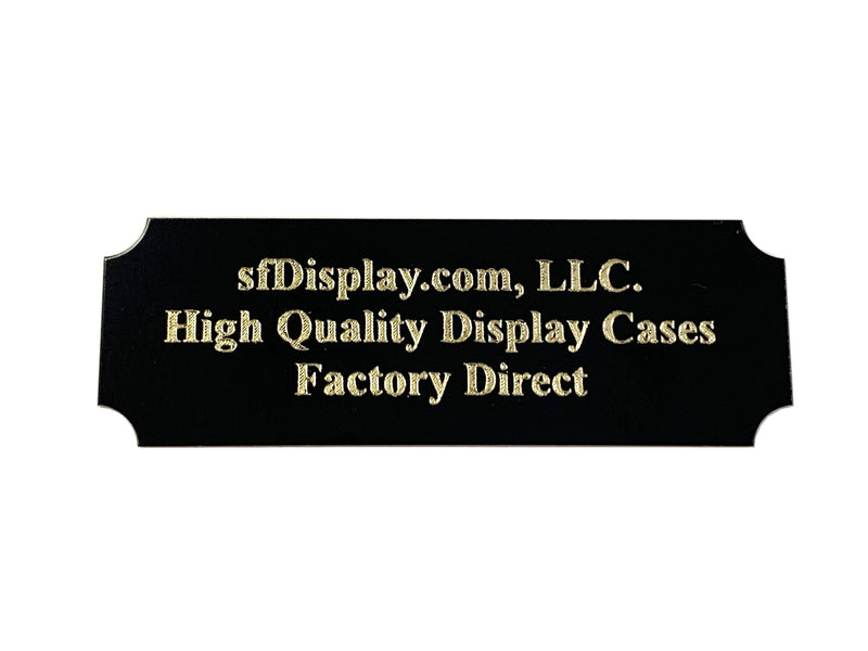 3x1 Engraving Plate with 3 lines of text - sfDisplay.com