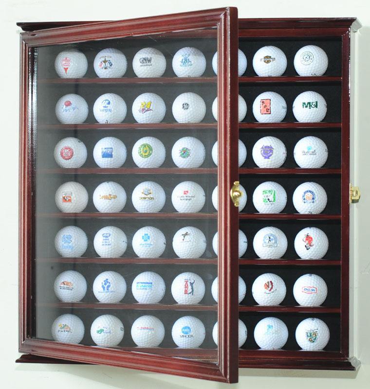 49 Golf Ball Display Case Cabinet - sfDisplay.com