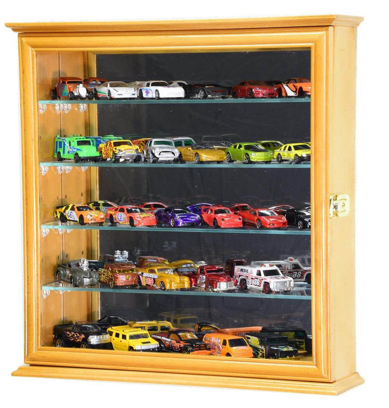 Mirrored Back Hot Wheels / Matchbox / Diecast / Train Display Case Cabinet - sfDisplay.com