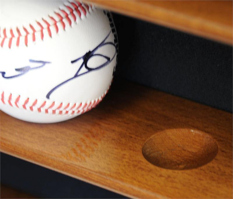 30 Baseball Ball Display Case Cabinet - Home Plate Shaped - sfDisplay.com