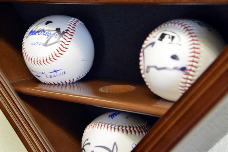 14 Baseball Ball Display Case Cabinet - Home Plate Shaped - sfDisplay.com