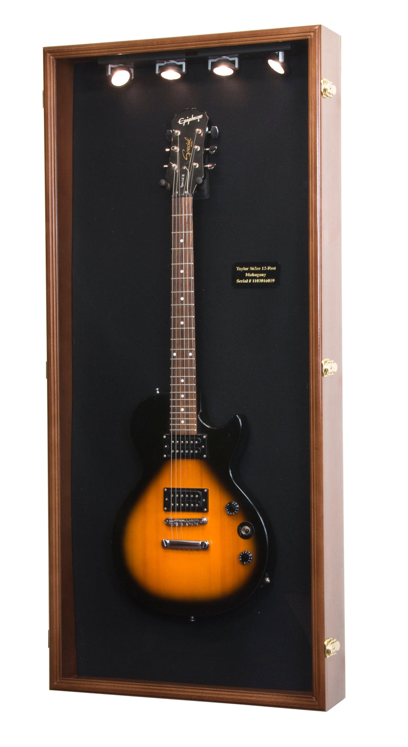 Electric Guitar Display Case Cabinet - sfDisplay.com