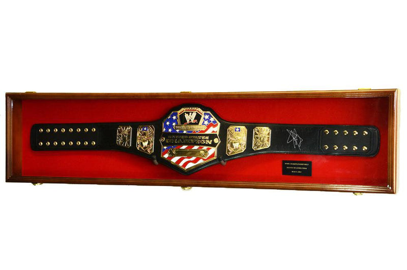 Wrestling Belt Display Case Cabinet (54") - sfDisplay.com