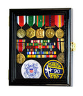 XS Military Medals, Pins, Patches, Insignia, Ribbons Display Case Cabinet - sfDisplay.com