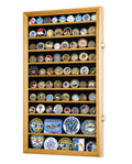 Large Military Challenge Coin Display Case Cabinet - sfDisplay.com