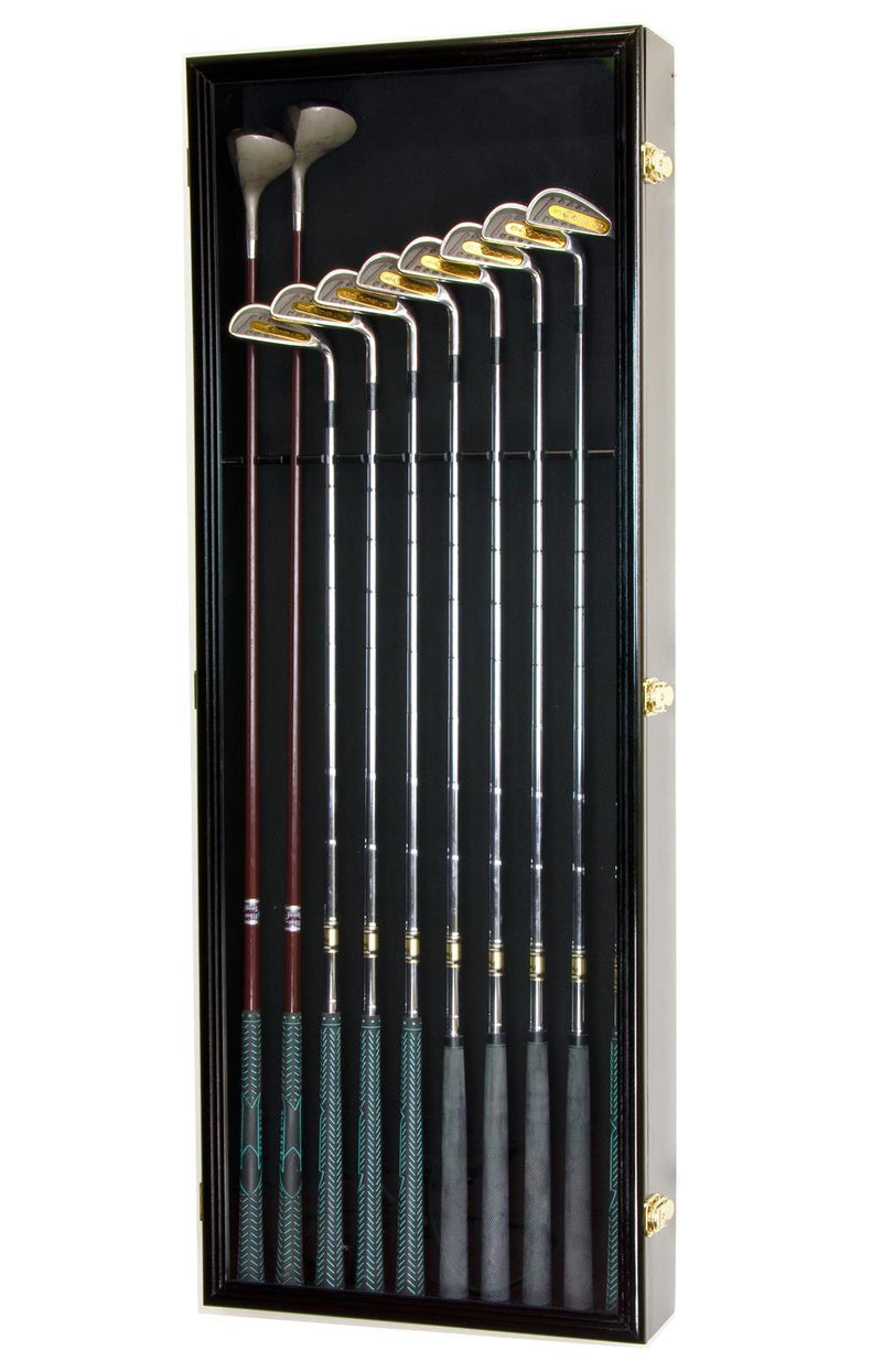 Large Golf Clubs Display Case Cabinet (Driver, Iron, Putter) - sfDisplay.com