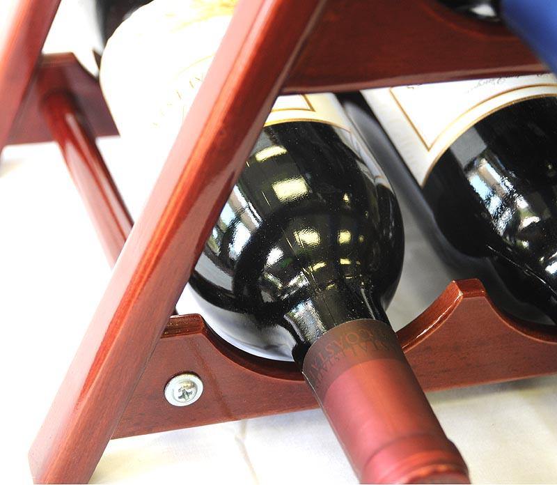 10 Bottles Hardwood Wine Stand / Rack - sfDisplay.com